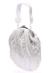 Shop_Nazaakat By Samara Singh_White Beads, Pearls, Fringe Beaded Batua Bag _Online_at_Aza_Fashions