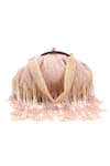 Buy_Nazaakat By Samara Singh_Pink Beads, Tassels Beaded Fringe Batua Bag _Online_at_Aza_Fashions