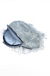 Nazaakat By Samara Singh_Silver Beads, Pearls, Fringe Beaded Batua Bag _Online_at_Aza_Fashions