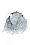 Buy_Nazaakat By Samara Singh_Silver Beads, Pearls, Fringe Beaded Batua Bag _Online_at_Aza_Fashions