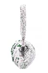Buy_Nazaakat By Samara Singh_Green Beads, Pearls, Gemstones Beaded Batua Bag With Metal Frame _Online_at_Aza_Fashions