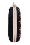 Nazaakat By Samara Singh_Black Embroidery, Beads, Sequins Round Clutch Bag _Online_at_Aza_Fashions