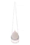 Shop_Nazaakat By Samara Singh_Off White Pearls, Beads, Chains And Embellished Clutch Bag _at_Aza_Fashions