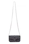 Buy_Nazaakat By Samara Singh_Black Beads, Sequins Beaded And Embellished Flap Bag _at_Aza_Fashions
