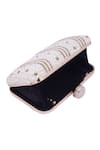 Nazaakat By Samara Singh_White Pearls, Rhinestones, Beads And Stone Embellished Clutch _Online_at_Aza_Fashions