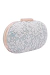 Shop_Nazaakat By Samara Singh_Blue Beads, Sequins Beaded And Embroidered Clutch Bag _Online_at_Aza_Fashions