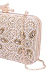 Buy_Nazaakat By Samara Singh_White Beads, Crystals, Stones Beaded And Embellished Clutch 