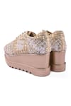 Anaar_Gold Shehzaadi Wedge Sneakers _Online_at_Aza_Fashions