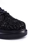 Buy_Anaar_Black Bijli Nova Classic Embroidered Sneakers 