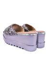 Buy_Anaar_Gray Beads, Sequins, Embroidery Bejewelled Barfi Wedges _Online_at_Aza_Fashions