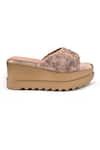 Anaar_Gold Beads, Embroidery, Sequins Jhumka Crew Wedges _Online_at_Aza_Fashions