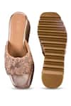 Shop_Anaar_Gold Beads, Embroidery, Sequins Jhumka Crew Wedges _at_Aza_Fashions