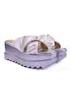 Shop_Anaar_Off White Sequins, Beads, Embroidery Silver Lining Wedges _Online_at_Aza_Fashions