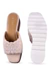 Shop_Anaar_Off White Beads, Embroidery Custard Cloud Wedge Sandals _at_Aza_Fashions