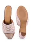 Shop_Anaar_Off White Embroidery, Beads, Sequins, Crystals Festive Fairy Platform Heels _at_Aza_Fashions