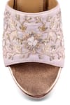 Anaar_Off White Embroidery, Beads, Sequins, Crystals Festive Fairy Platform Heels _Online