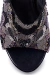 Shop_Anaar_Black Beads, Sequins Phoenix Platform Heels 
