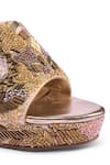 Buy_Anaar_Gold Beads, Sequins, Stones Dripping Drama Platform Heels 