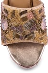 Shop_Anaar_Gold Beads, Sequins, Stones Dripping Drama Platform Heels 