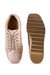 Shop_Anaar_Off White Pitara Wedge Embroidered Sneakers _at_Aza_Fashions