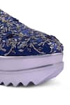 Anaar_Blue Symphony Wedge Embroidered Sneakers _Online_at_Aza_Fashions