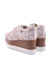 Anaar_Off White Galentine Wedge Embroidered Sneakers _Online_at_Aza_Fashions