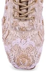 Shop_Anaar_Off White Galentine Wedge Embroidered Sneakers 