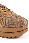 Buy_Anaar_Gold Khazana Wedge Embroidered Sneakers 