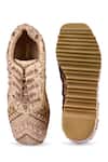 Shop_Anaar_Gold Loveletter Wedge Embroidered Sneakers _at_Aza_Fashions