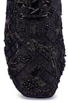 Shop_Anaar_Black Afterglow Wedge Embroidered Sneakers 