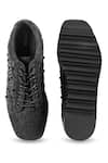 Shop_Anaar_Black Speakeasy Wedge Embroidered Sneakers _at_Aza_Fashions