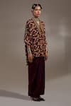 Aseem Kapoor_Crepe Embroidery Collared Mandala Pattern Shirt _Online_at_Aza_Fashions
