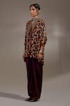 Buy_Aseem Kapoor_Crepe Embroidery Collared Mandala Pattern Shirt _Online_at_Aza_Fashions