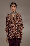 Buy_Aseem Kapoor_Crepe Embroidery Collared Mandala Pattern Shirt _at_Aza_Fashions