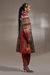 Buy_Aseem Kapoor_Crinkle Embroidery, Mirrors, Beads, Sequins Mandarin Dariya Pattern Jacket _Online_at_Aza_Fashions