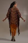 Shop_Aseem Kapoor_Yellow Embroidery, Beads, Tassels V-neck, Open Veni Pattern Jacket And Dress Set _at_Aza_Fashions