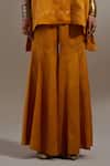 Shop_Aseem Kapoor_Yellow Silk Tassels, Embroidery, Beads V-neck Mitra Pattern Kurta With Trouser _Online_at_Aza_Fashions