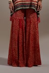 Buy_Aseem Kapoor_Red Crepe Embroidery, Beads, Tassels Mitra Tribal Pattern Kurta And Trouser Set _Online_at_Aza_Fashions