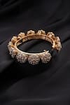 Swabhimann_Rose Gold Stones Polki Kada _Online_at_Aza_Fashions