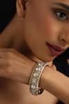 Buy_Swabhimann_Gold Plated Stones Polki Kada _at_Aza_Fashions