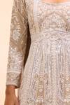 Buy Alaya Advani Beige Georgette Embroidery Square Neck Hand Kurta Sharara Set Online Buy_Alaya Advani_Beige Georgette Embroidery Square Neck Hand Kurta Sharara Set _Online
