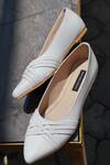 Buy_Shradha Hedau Footwear Couture_White Candance Pointed Toe Strapped Juttis _at_Aza_Fashions