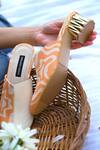 Buy_Shradha Hedau Footwear Couture_Beige Kissabelle Abstract Pattern Vegan Leather Mules _Online_at_Aza_Fashions