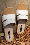 Buy_Shradha Hedau Footwear Couture_Beige Keilani Vegan Leather Flats _at_Aza_Fashions