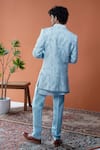 Shop_Philocaly_Sky Blue Embroidery Neelraj Floral Dori Bandhgala _at_Aza_Fashions