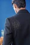 Buy_Philocaly_Black Wool Zari, Embroidery Noircrest Geometric Neem Tuxedo _Online_at_Aza_Fashions