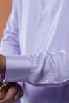 Philocaly_Lavender Cotton, Silk Embroidery Lavora Tonal Chawal Taka Kurta _Online_at_Aza_Fashions