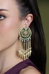 Shop_Joules By Radhika_Gold Plated Pearls, Stones, Beads Regal Dazzle Drop Chandbalis _at_Aza_Fashions