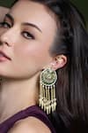 Buy_Joules By Radhika_Gold Plated Pearls, Stones, Beads Regal Dazzle Drop Chandbalis _at_Aza_Fashions
