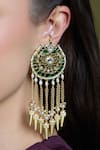 Joules By Radhika_Gold Plated Pearls, Stones, Beads Regal Dazzle Drop Chandbalis _Online_at_Aza_Fashions